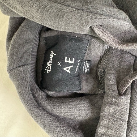 DISNEY x AE Mickey Mouse Fireworks Trees Oversized Retro Hoodie Sweatshirt XS - Picture 9 of 12